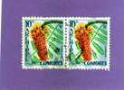 COLONIES FRANCAISES COMORES TIMBRE N° 16 OBLITERE COLVILLEA PAIRE - Andere & Zonder Classificatie