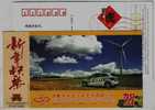 Windmill Wind-driven Generator,China 2010 Zhuji Automobile Decoration Company Advertising Postal Stationery Card - Mulini