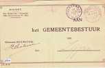 DIENST KAART Uit 1917 Van BEEMSTER Via SCHRAGERBRUG Naar ZIJPE (3644) - Andere & Zonder Classificatie
