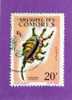 COLONIES FRANCAISES COMORES TIMBRE N° 23 OBLITERE COQUILLAGES PTEROCERA SCORPIO - Andere & Zonder Classificatie