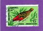 COLONIES FRANCAISES COMORES TIMBRE N° 43 OBLITERE OISEAUX FONDIA EMINENTISSIMA - Other & Unclassified