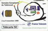 # France 909 F923 TELETRAVAIL 50u Ob1 T2G 10.98 Tres Bon Etat - 1998