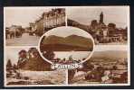 RB 608 - Real Photo Raphael Tuck Multiview Postcard Main Street Killin Perthshire Scotland - Perthshire