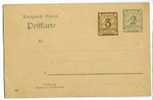 ALLEMAGNE. Carte Postale : Entier Postal. BAYERN. Surcharge De 3 PFENNIG. - Enteros Postales