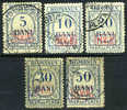 Romania German Occupation 3NJ3-7 Used Postage Dues From1918 - Occupations