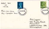 1975  Machin Stamps FDC  No Cachet - 1971-1980 Decimal Issues
