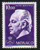 Monaco PA N° 97  XX Série Courante Effigie De Rainier III : 10  F.  Violet   TB - Airmail