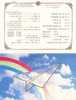 Folder 1987 Airmail Stamps Taiwan Rep China Plane Rainbow - Clima & Meteorologia