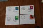 4 LETTRE MIGNONETTES DE SUISSE HELVETIA WEISSBAD -CADRO -ZURICH PRO JUVENTUTE - PERRY DE 1979 IMPECABLES - Storia Postale