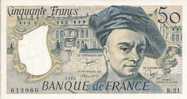 - BILLET DE 50  FRANCS - QUENTIN DE LA TOUR - 1980 - 613960 - - 50 F 1976-1992 ''Quentin De La Tour''