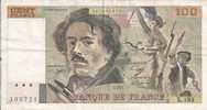 - BILLET DE 100 FRANCS - DELACROIX - 1991 - 303721 - - 100 F 1978-1995 ''Delacroix''