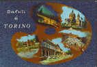 A1987 Saluti Da Torino Con Una Tavolozza Da Pittore - Art, Peinture, Painting /   Viaggiata 1970 - Multi-vues, Vues Panoramiques