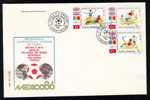 Romania  Cover FDC  WORLD Campionship FOOTBALL ,SOCER  MEXICO  1986. - FDC