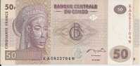 -  BANQUE CENTRALE DU CONGO - 50 F - CINQUANTE FRANCS - 31-07-2007 - - Sin Clasificación