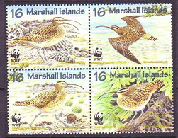 Marshall Islands 1997 MiNr. 830 - 833 Vogel Birds Bristle-thighed Curlew WWF  4v   MNH**  3,20 € - Islas Marshall