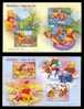 2006 Cartoon Stamps S/s -Winnie The Pooh Snowman Flower Bridge Boat Watering River Snow - Ours