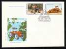 Romania 1985 FDC AGRICULTURE TRACTOR 3 COVERS. - FDC