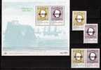 Hafen 1980 Stamp On Stamp 1.Marken Insel Madeira 62/3,ZD+Block 1 ** 11€ Schiffe Blocchi M/s Ships Bloc Sheet Bf Portugal - Madeira