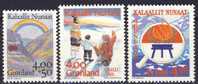 #Greenland 1992. 3 Different. Michel 228-30. MNH(**) - Unused Stamps