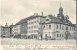 Sorau Marktplatz Mit Rathaus1904 Belebt Bahnpost DRESDEN - KOHLFURT - BRESLAU  Rathskeller Geschäfte Lesbar MAGGI - Neumark