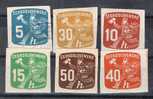 Seis Sellos Periodicos CHECOSLOVAQUIA - Newspaper Stamps