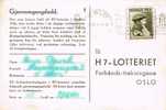 Tarjeta LOTERIA Oslo (noruega) 1946.  LOTTERIET - Cartas & Documentos