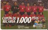 ACR-012 TARJETA SELECCION ESPAÑOLA DE FUTBOL DE 1000 PTAS (FOOTBALL) - Airtel