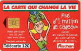 # France 1001A  "AUCHAN ROUGE Tirage ""4.000.000""" 120u So3 09.99 Tres Bon Etat - 1999