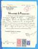 ROMANIA 1938 Judaica Jewish Document. Mixed School S.R. Silberman. King Crol I Tax Fiscal - Fiscali