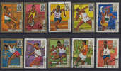 BURUNDI 1968, FOOTBALL, BASKET, JAVELOT, COURSE A PIED, SAUT, 10 Val. Oblitérées Poste Et Poste Aérienne. R040 - Ete 1964: Tokyo