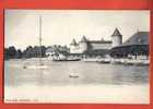 M076 Morges, Le Port,Voilier Voiles Latines,barques,Château,petite Animation.Précurseur,non Circulé.Burgy 1287 - Morges