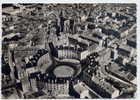 TOUL--datée 1955--Vue Aérienne--Le Centre De La Ville--La Place Des 3 évéchés Et L´église St Gengoult----------------- - - Toul