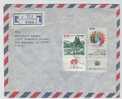 Israel Registered Air Mail Cover  To USA Elat 1980 - Luchtpost