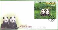 FDC 2009 Cute Animal Stamp S/s – Giant Panda Fauna Bear Bamboo - Ours