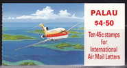 PALAU  1989 Air Mail Stamp Booklet  $0.36  Scott C18a  MNH - Palau