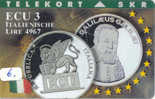 Denmark ECU ITALIA (6) PIECES ET MONNAIES MONNAIE COINS MONEY PRIVE 2.000 EX GALILEI - Stamps & Coins