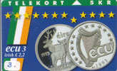 Denmark ECU IRELAND (3) PIECES ET MONNAIES MONNAIE COINS MONEY PRIVE 3.000 EX - Sellos & Monedas