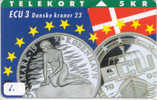 Denmark ECU DANMARK (1) PIECES ET MONNAIES MONNAIE COINS MONEY PRIVE 11.000 EX - Stamps & Coins