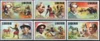 LIBERIA Poste 679 à 684 ** MNH : Dr Albert SCHWEITZER Nobel LAMBARENE Animaux - Elephants