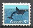 1 W Valeur Used,  Oblitérée - CANADA - KILLER WHALE - L´ÉPAULARD - N° 1278-11 - Whales