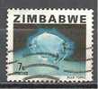 1 W Valeur Used, Oblitérée - ZIMBABWE * BLUE TOPAZ - N° 1219-3 - Zimbabwe (1980-...)