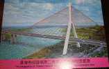 Folder Taiwan 2000 Freeway Stamps Bridge River Interchange Scenery - Nuovi