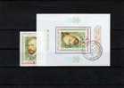 Selbstporträt Van Gogh Gemälde 1991 Bulgarien 3898+ Block 214 O 4€ Impressionismus Bloque Hoja M/s Art Sheet Bf BULGARIA - Blocks & Kleinbögen