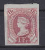 Essay, Epreuve, Helvetiakop In Lila Op Blauw Papier (*), Michel = ?? Euro (XX13931) - Unused Stamps