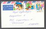 Australia Airmail Par Avion Cover 1999 To Royal Copenhagen Denmark 'Bananas In Pyjamas' - Cartas & Documentos