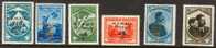 Romania 1934 Scouts Camp Overprint MAMAIA Set Of 6 MH* - Unused Stamps