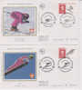 Sports - Ski - Saut - 2 Lettres FDC De 1990 - Jeux Olympiques De 1992 - Albertville - Ski