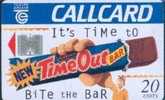 # IRELAND 1101 Cadbury's - Timeout Bar 20 Sc7   Tres Bon Etat - Irlanda