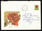 ROMANIA  Entier Postaux,postal Stationery   Cover With Roses 1970 Mailed Rare RRR. - Rozen