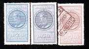 Romania  OLD  Fiscaux Revenue 3 Stamp,1;2;3 LEI  . - Fiscali